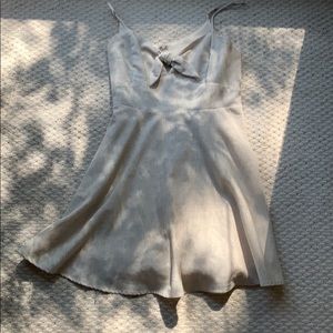 Linen front knot sundress